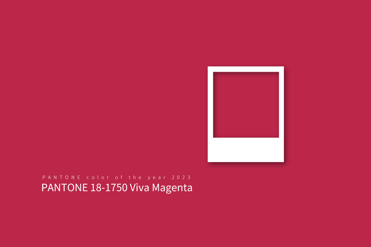 2023年，彩通Pantone 的年度代表色是[ 萬歲洋紅-Viva Magenta 18-1750 ] 充滿著熱情與活力。PANTONE 18-1750 Viva Magenta 源自紅色家族，靈感來自胭脂紅，她是天然染料。PANTONE 18-1750 Viva Magenta 來自原始的根源，她將我們與原始事物重新連結起來。